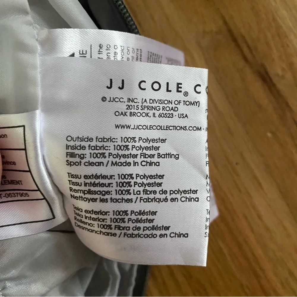 JJ Cole Collection Linden Diaper Bag Gray Baby Bag